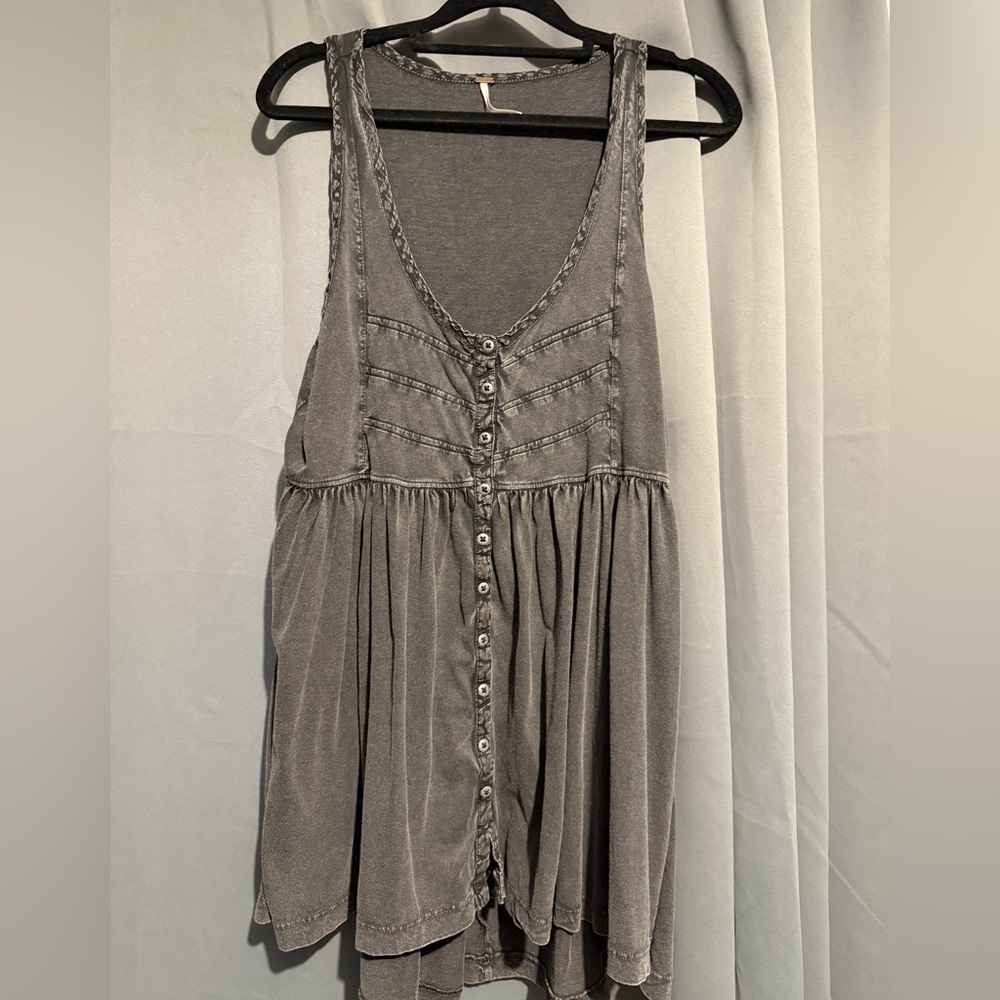 Free People Gray Mini Dress